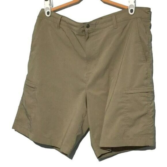 Chaps Men's Tan Stretch Flat Front Shorts Size 38 - Picture 1 of 10